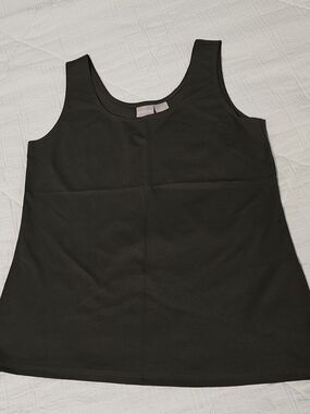Chico's Green Scoop Neck Tank Top